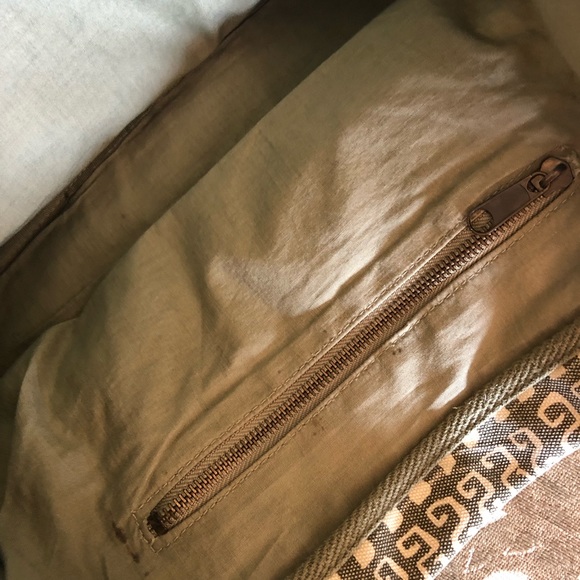 Life is Good! - Olive and Cream Large Tote - Picture 3 of 3